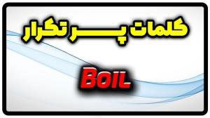 معنی boil | جمله با boil