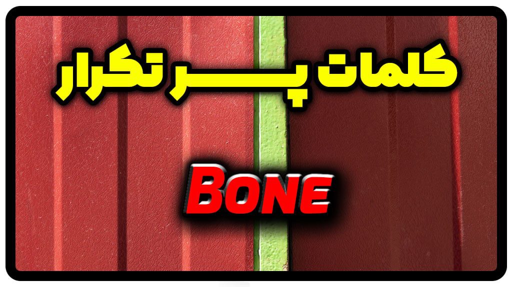 معنی bone | جمله با bone