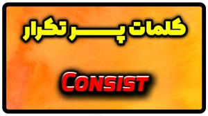 معنی consist | جمله با consist