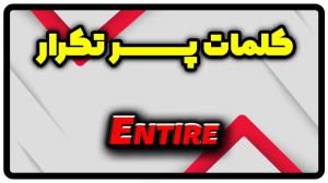 معنی entire | جمله با entire