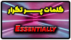 معنی essentially | جمله با essentially