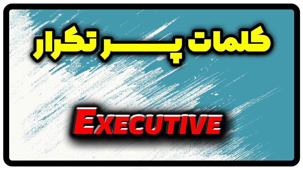معنی executive | جمله با executive