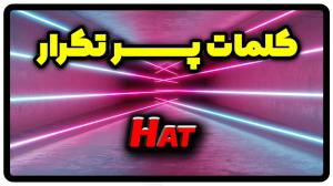 معنی hat | جمله با hat