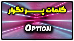 معنی option | جمله با option