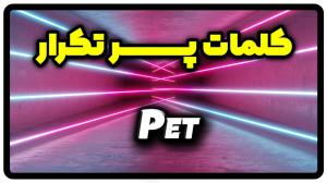 معنی pet | جمله با pet