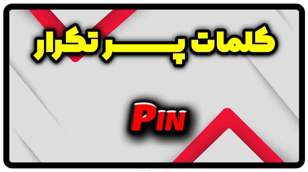 معنی pin | جمله با pin