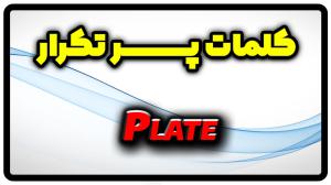 معنی plate | جمله با plate