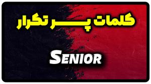 معنی senior | جمله با senior