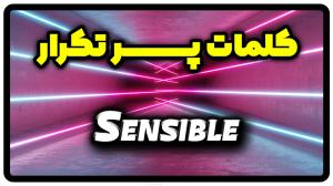 معنی sensible | جمله با sensible