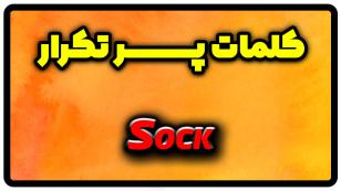 معنی Sock | جمله با Sock