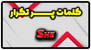 معنی she | جمله با she
