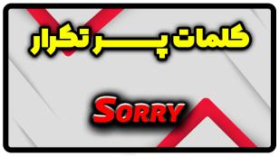 معنی sorry | جمله با sorry