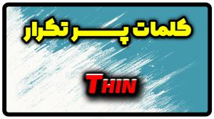 معنی thin | جمله با thin