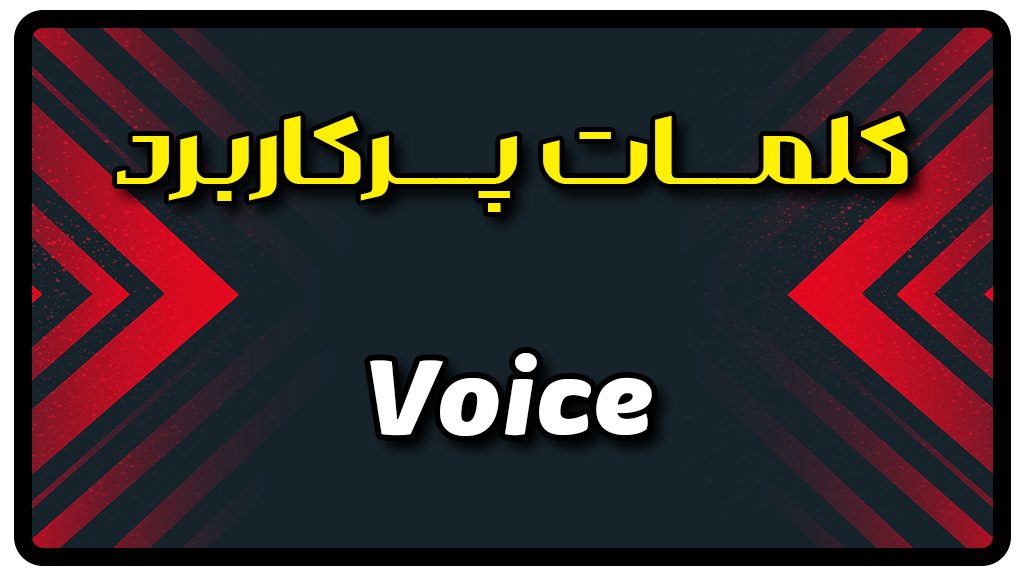 معنی voice | جمله با voice