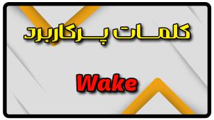 معنی wake | گذشته wake