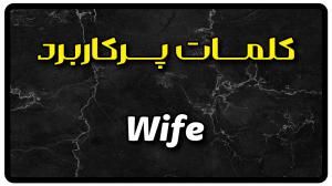 معنی wife | جمله با wife