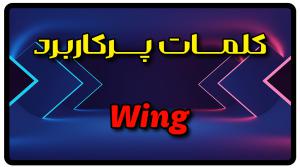 معنی wing | جمله با wing