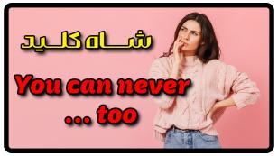 جمله با You can never… too